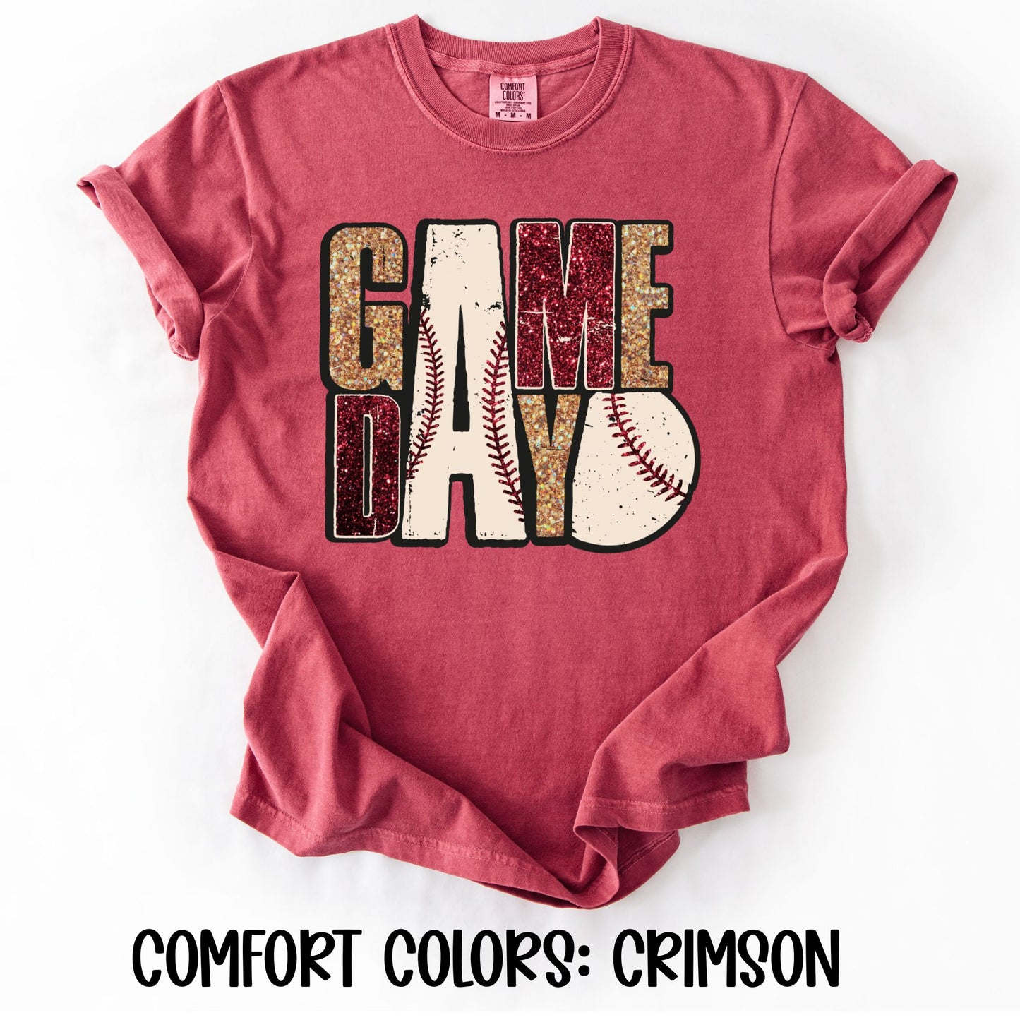 Game Day Faux Glitter- Comfort Colors