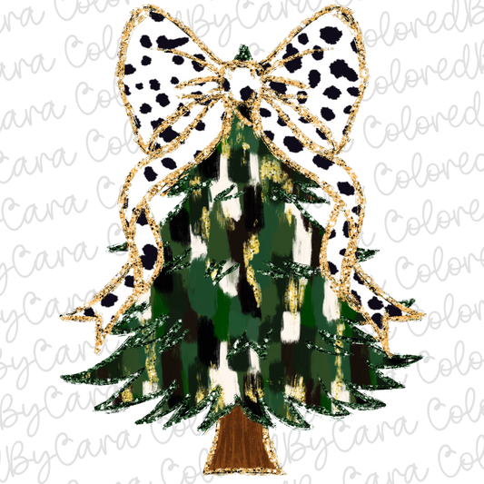 Coquette Christmas Tree PNG File