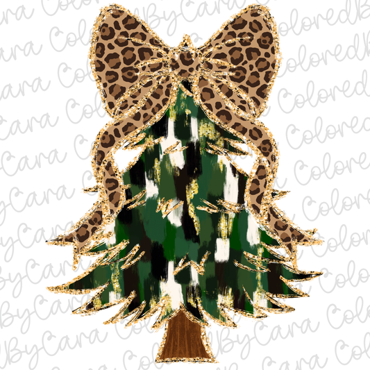 Coquette Christmas Tree PNG File