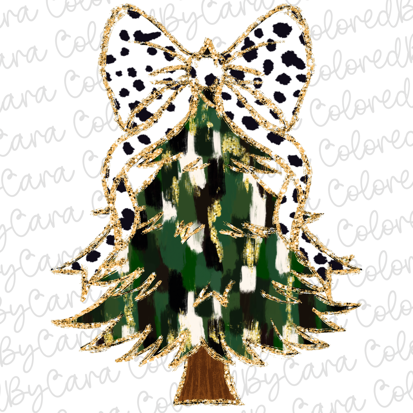 Coquette Christmas Tree PNG File