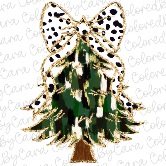 Coquette Christmas Tree PNG File