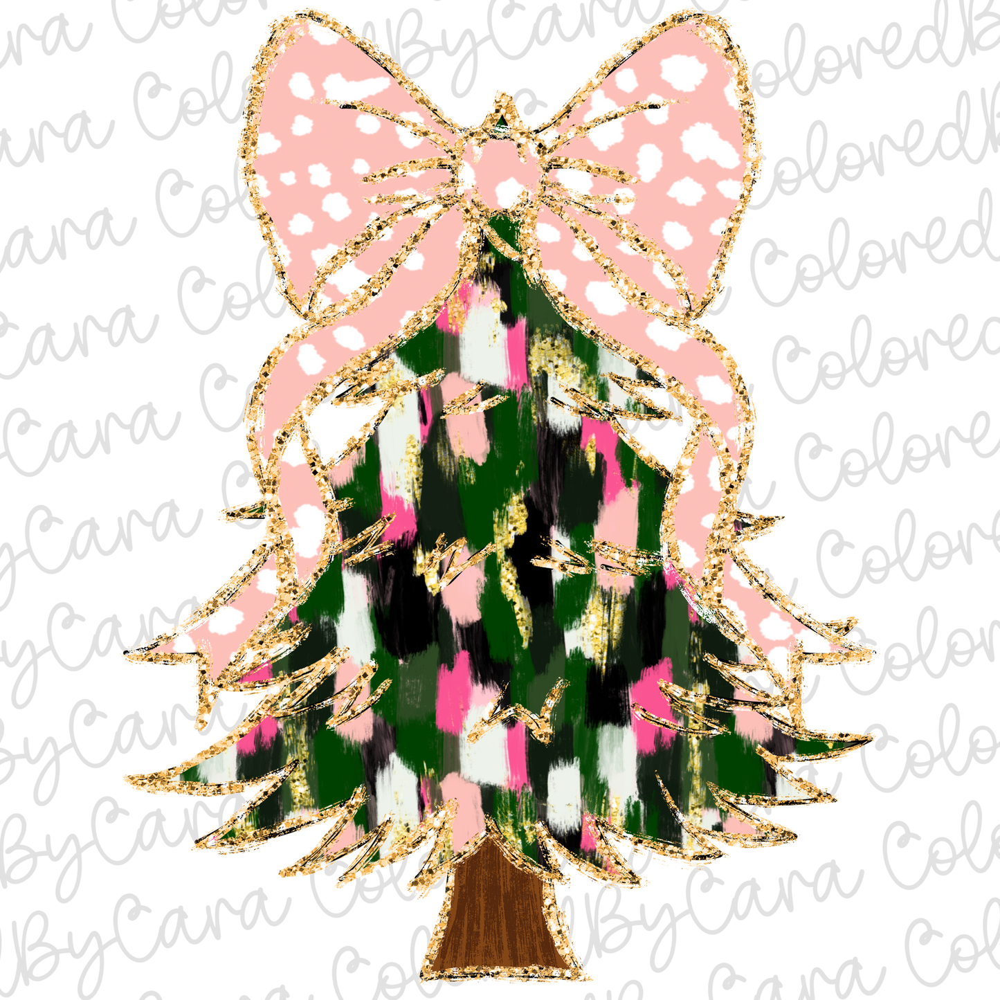 Coquette Christmas Tree PNG File