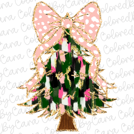 Coquette Christmas Tree PNG File