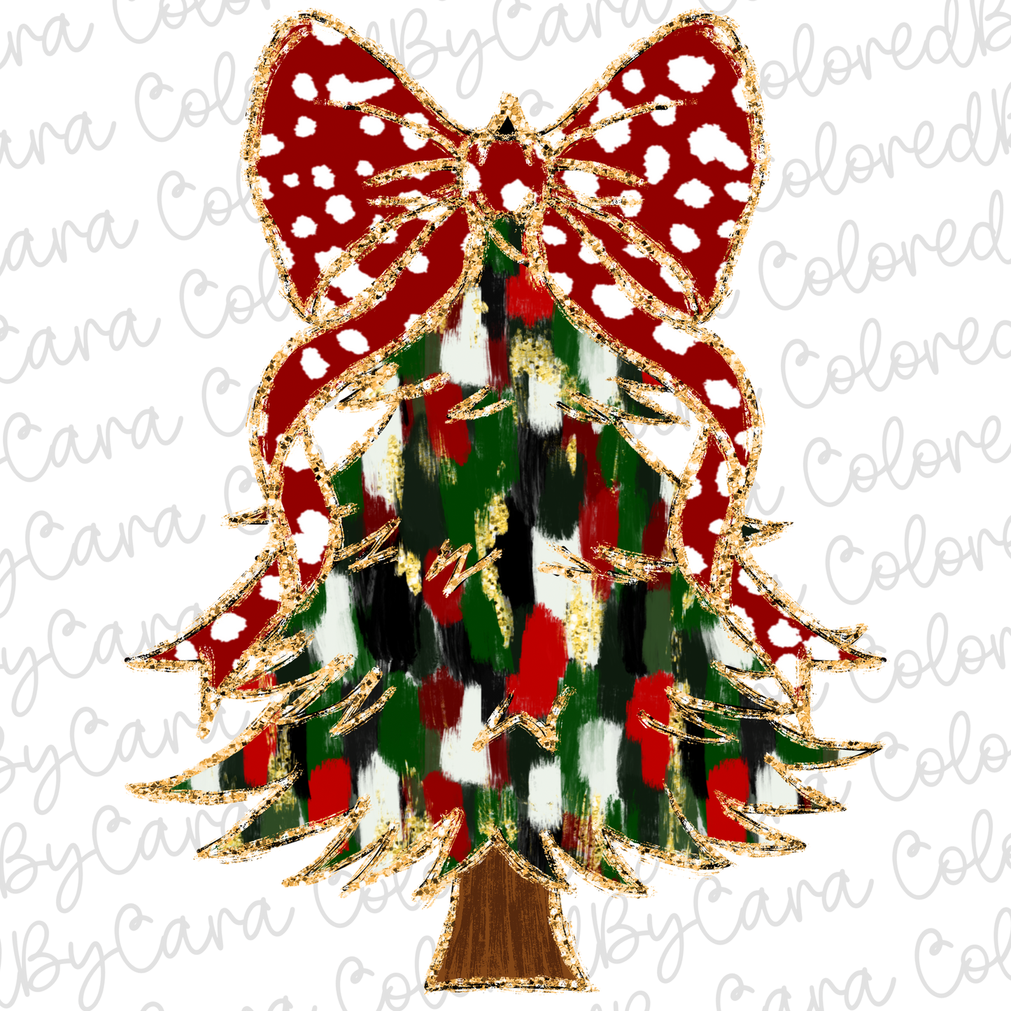 Coquette Christmas Tree PNG File