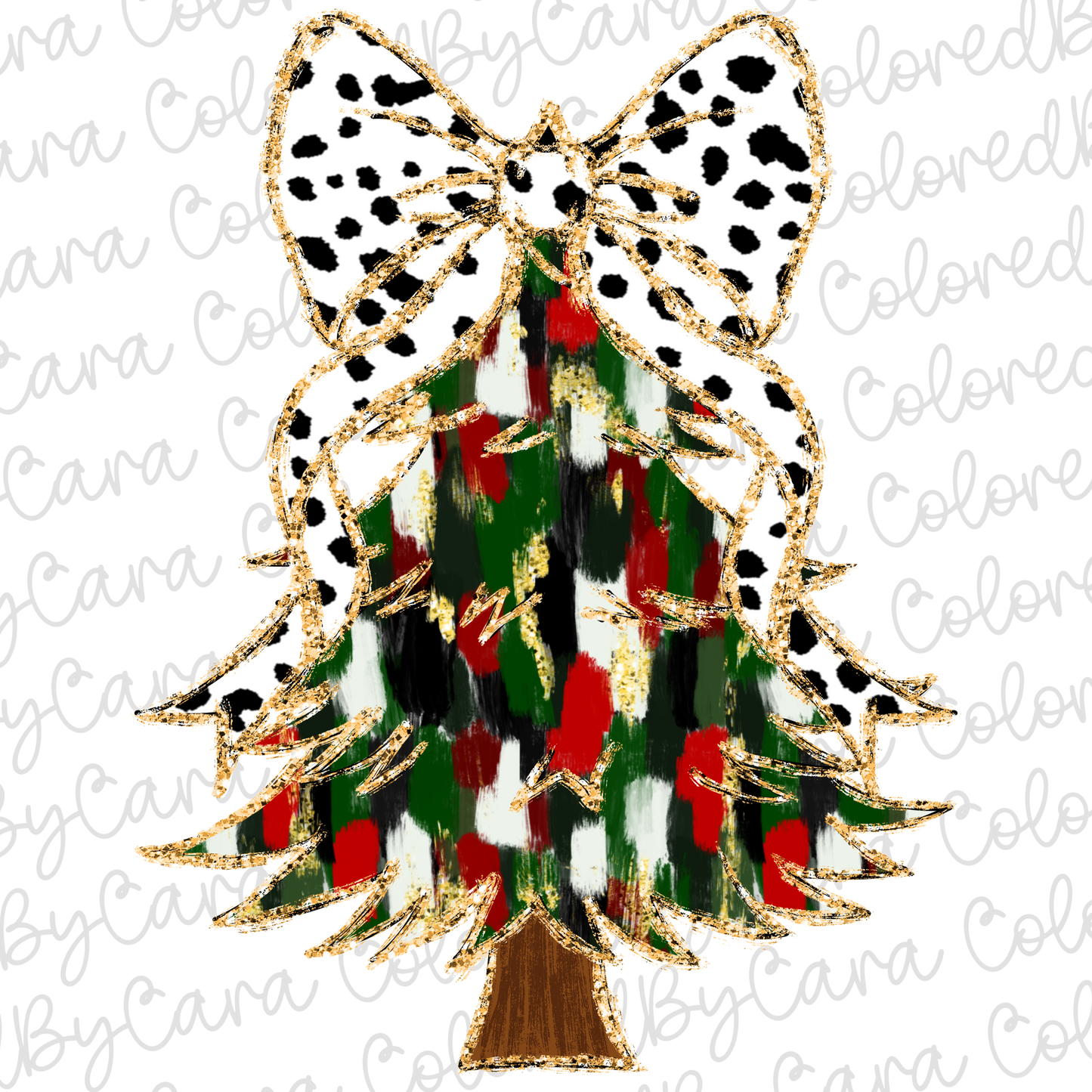 Coquette Christmas Tree PNG File