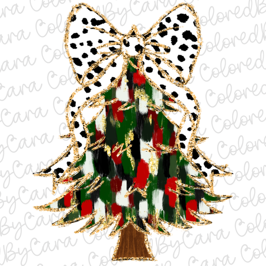 Coquette Christmas Tree PNG File