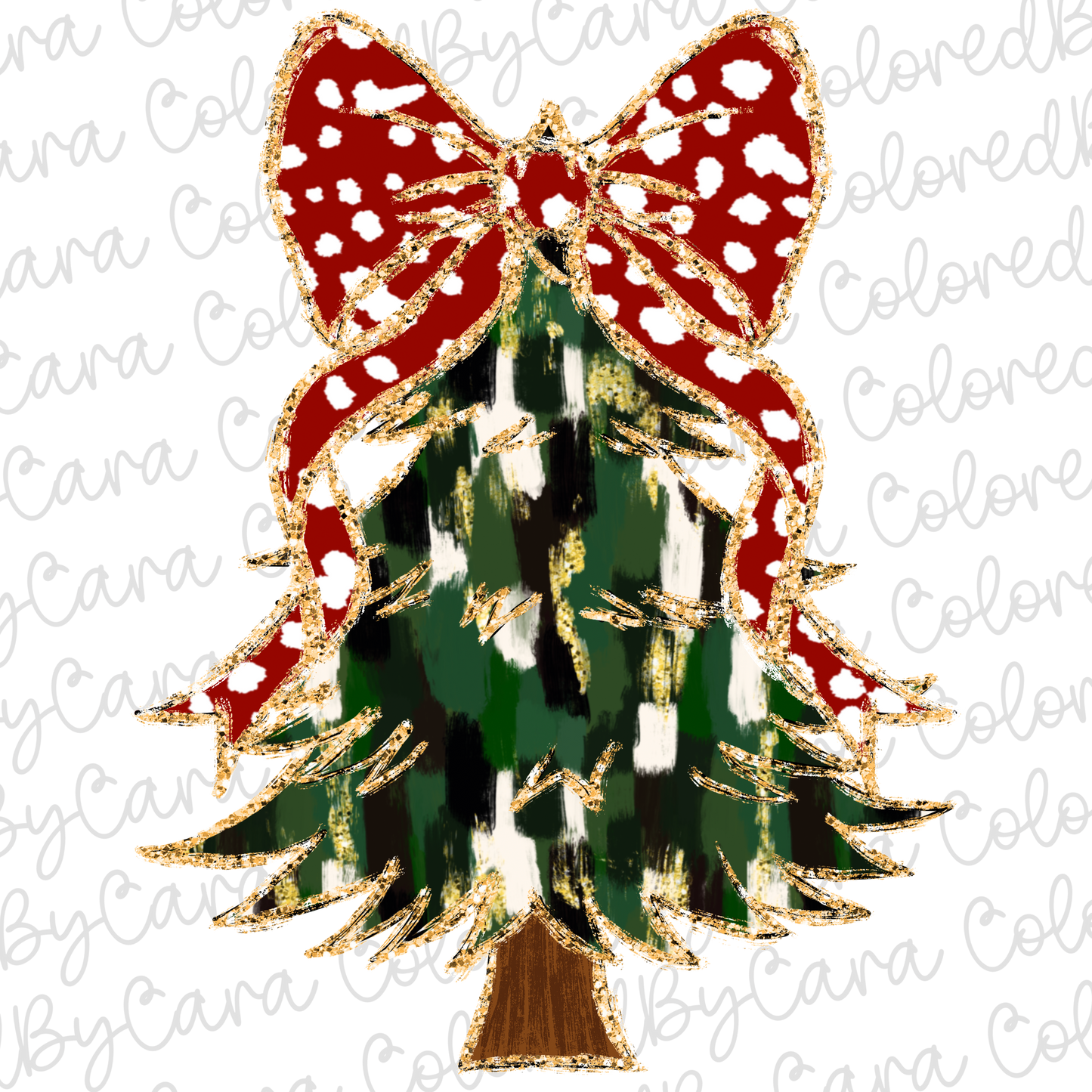 Coquette Christmas Tree PNG File