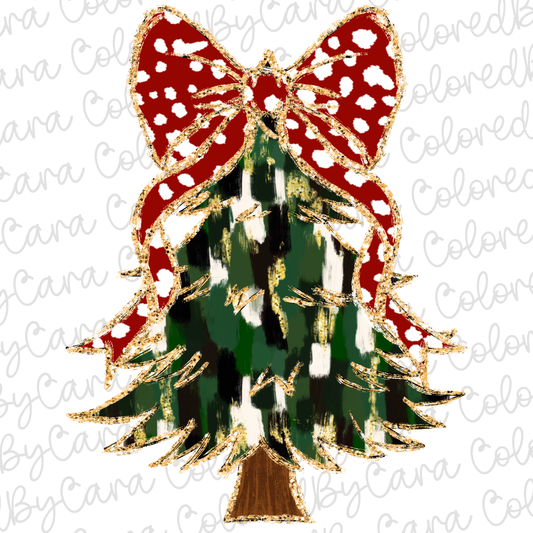 Coquette Christmas Tree PNG File