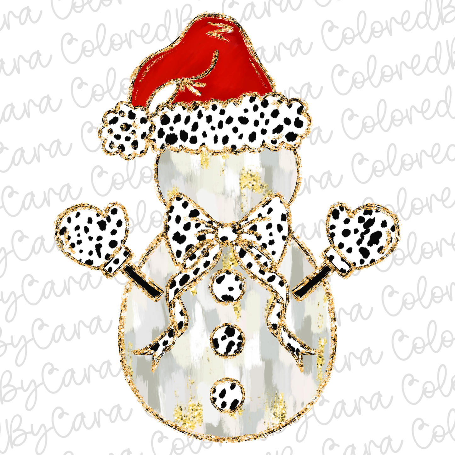 Coquette Snowman PNG File