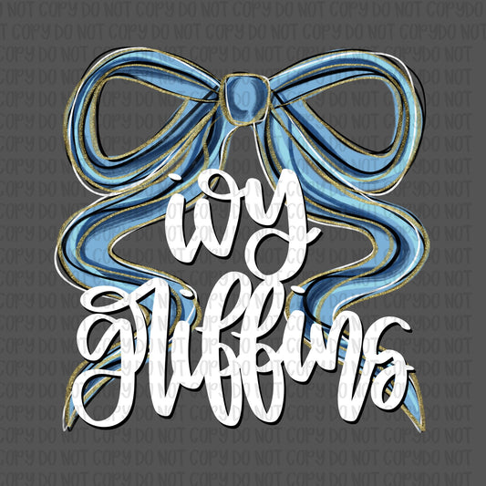 Ivy Griffins Bow (White Text)- UV DTF STICKER
