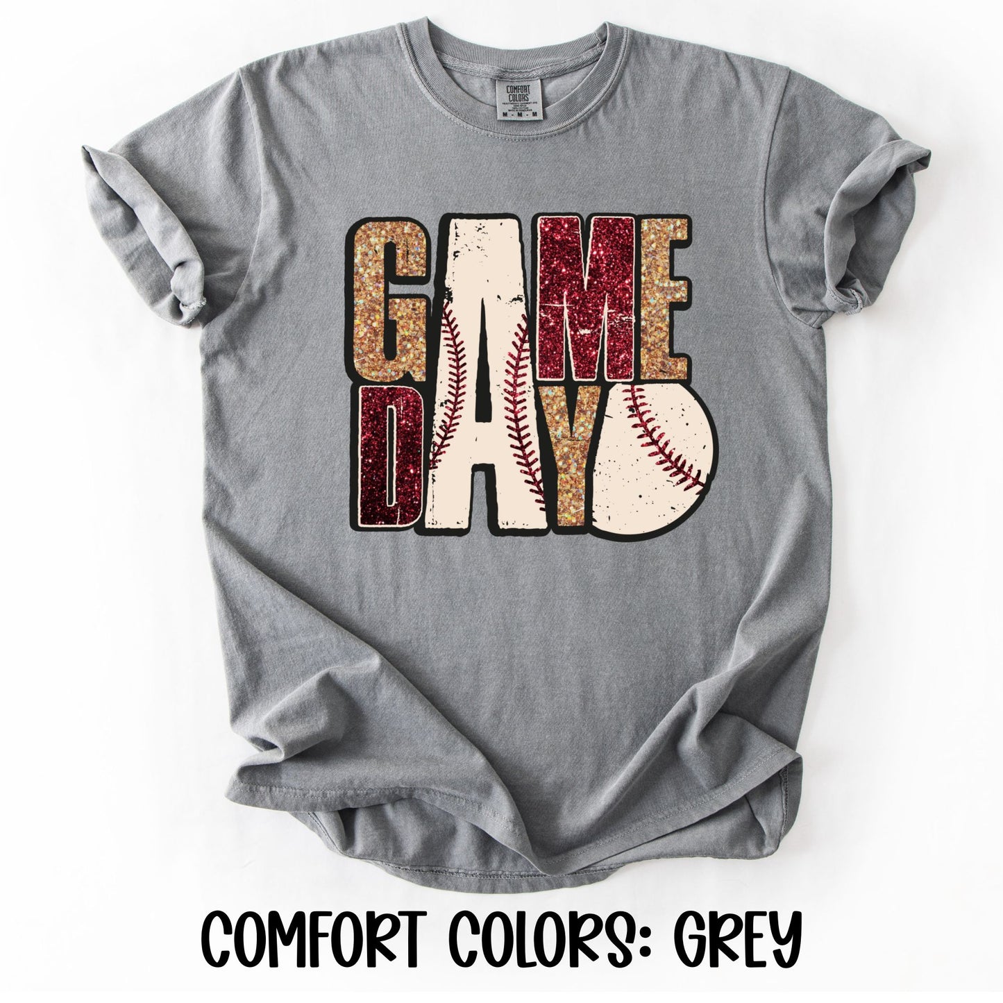 Game Day Faux Glitter- Comfort Colors