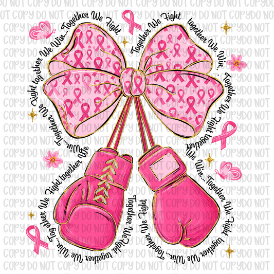 Breast Cancer Boxing Bow