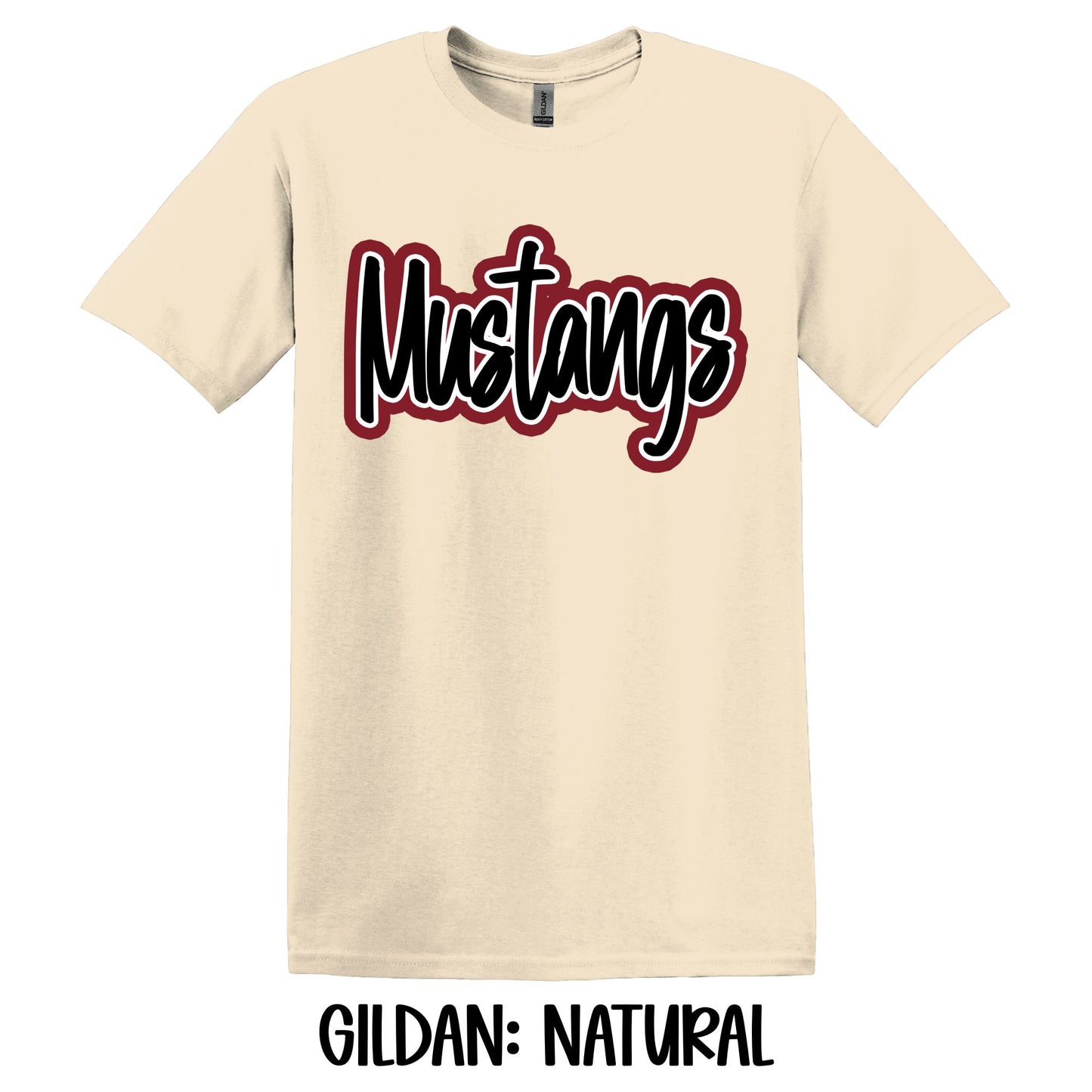 Mustangs Script- Gildan YOUTH
