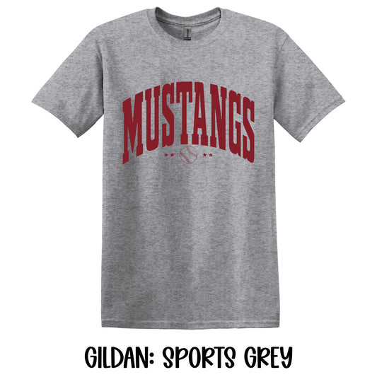 Large Varsity Mustangs- Gildan