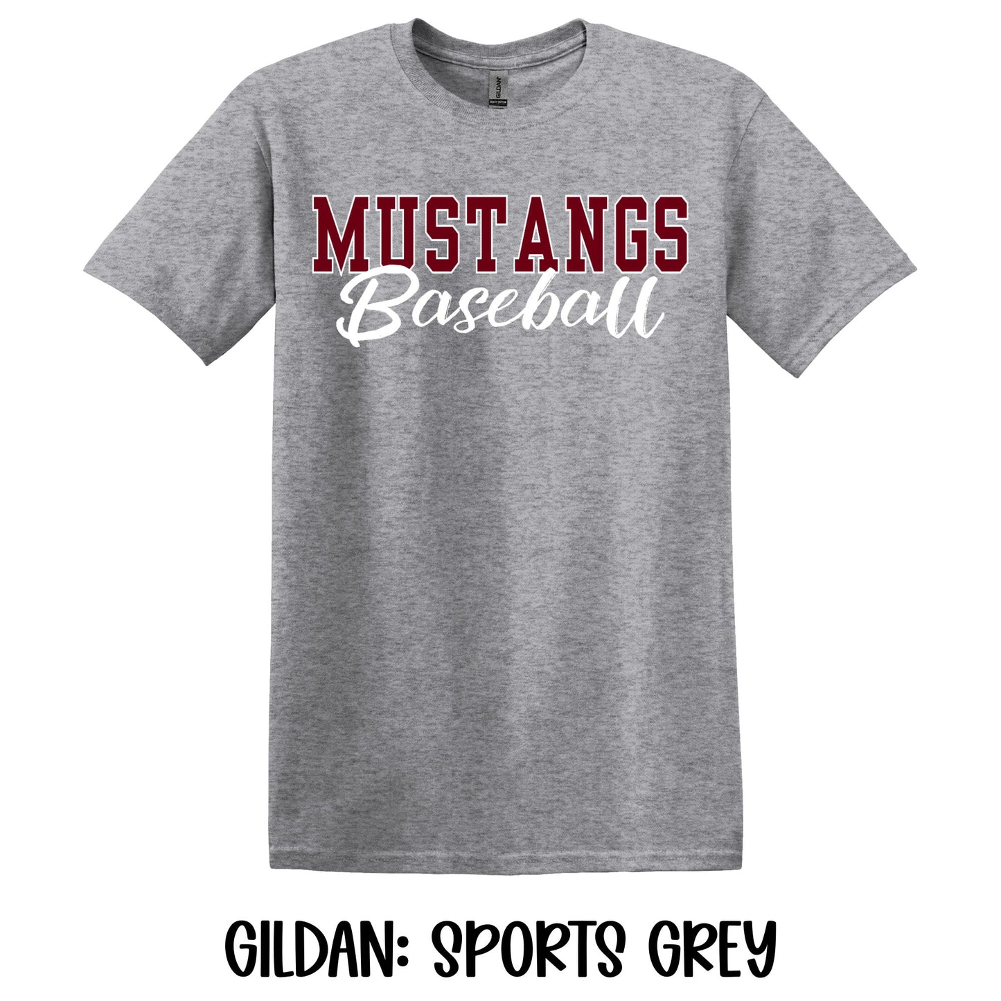 Mustangs Baseball- Gildan YOUTH