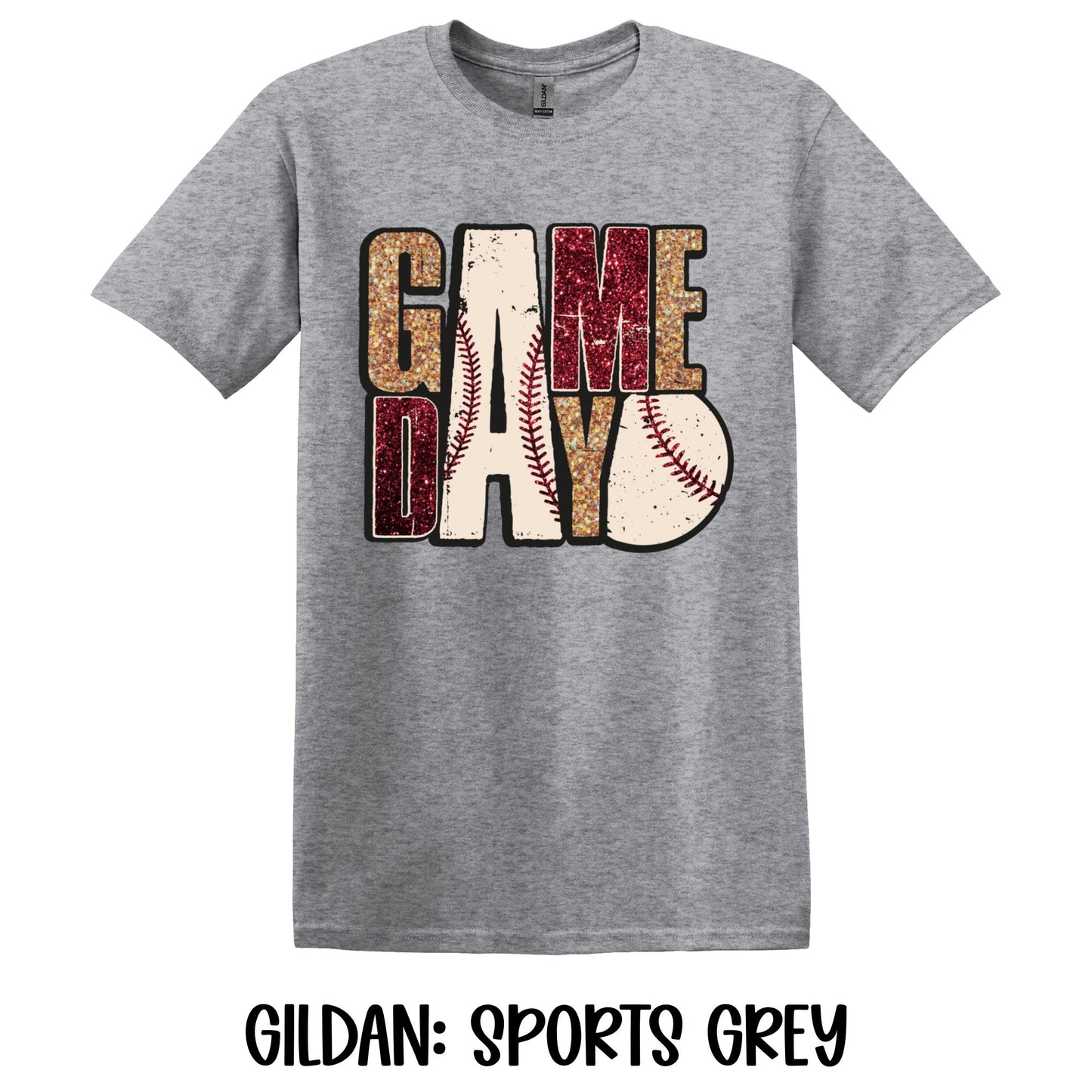 Game Day Faux Glitter- Gildan YOUTH