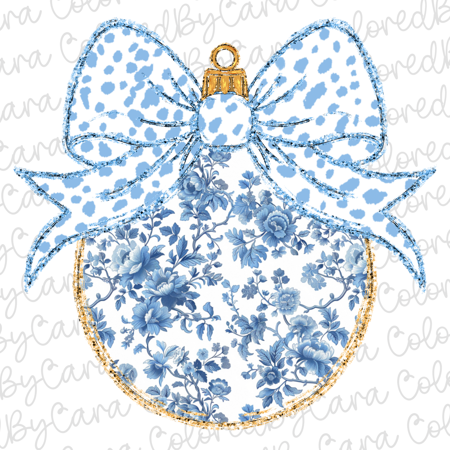 Grand Millennial Coquette Ornament PNG File