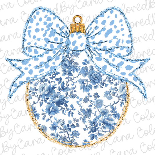 Grand Millennial Coquette Ornament PNG File