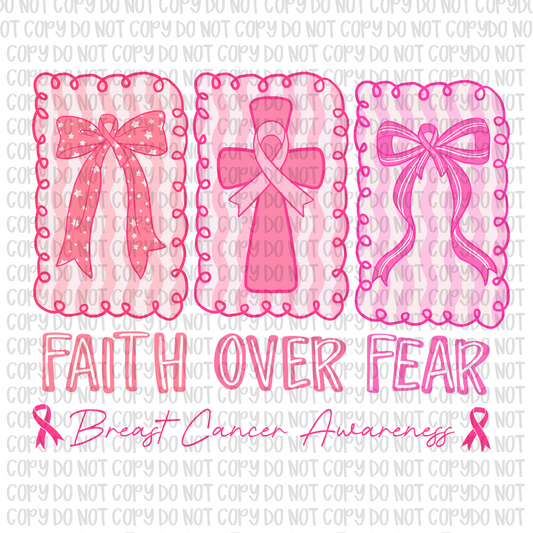 Breast Cancer Faith Over Fear Trio
