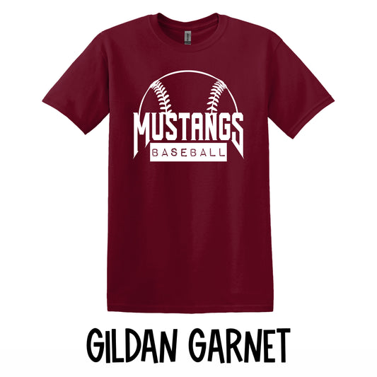 Mustangs baseball~Gildan