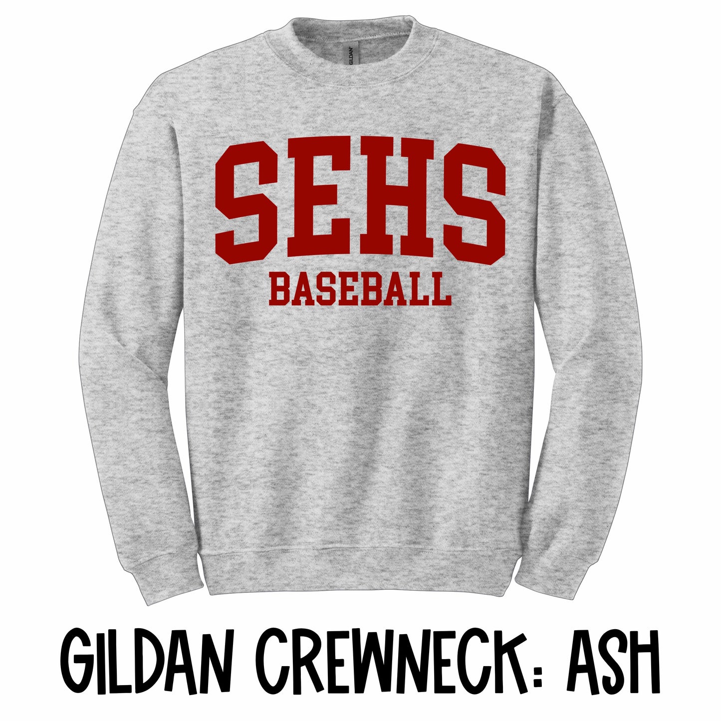 Red SEHS Varsity Baseball Crewneck