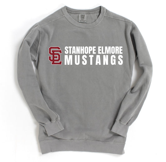 SEHS Mustangs- Comfort Colors Crewneck
