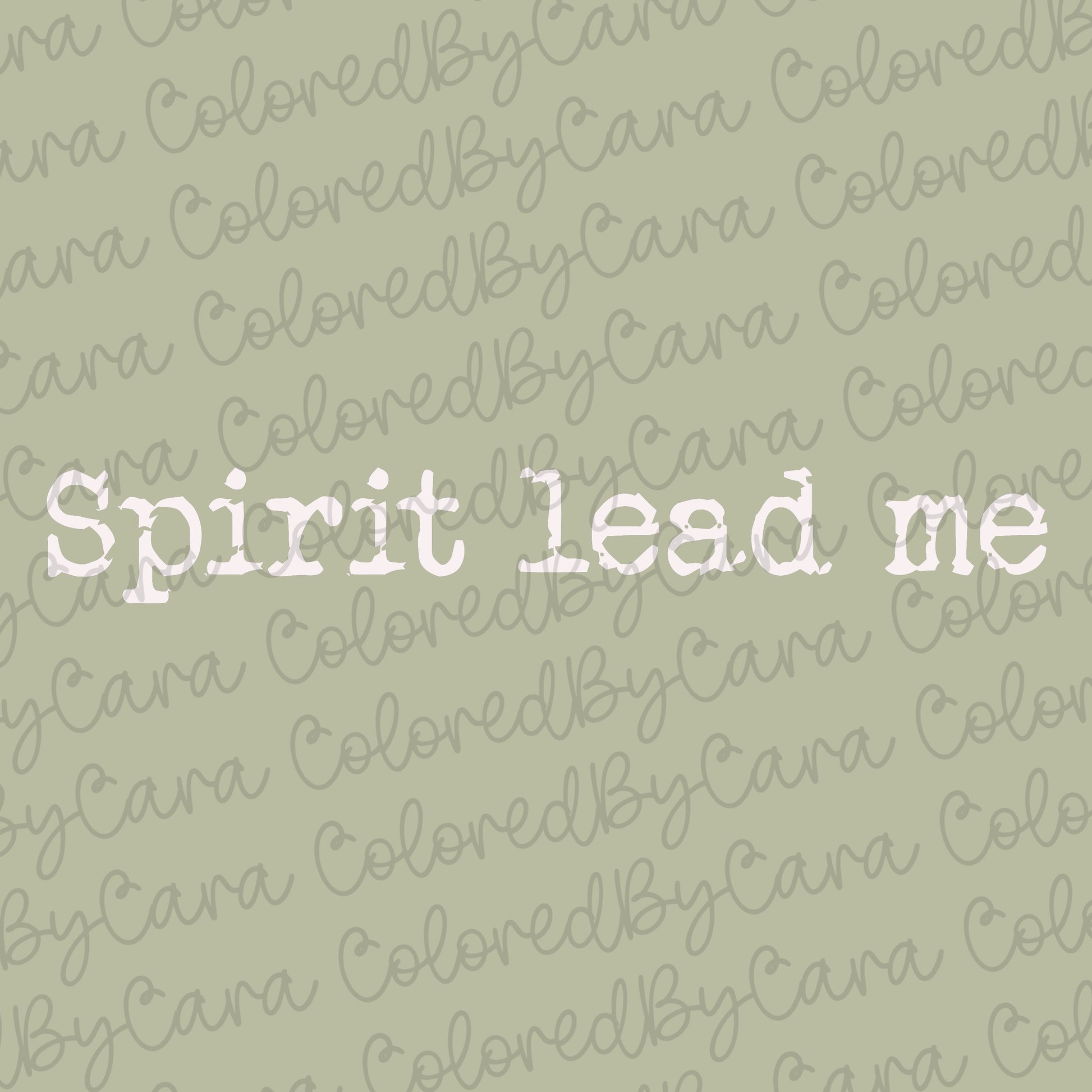 Spirit Lead Me Crewneck White design details 