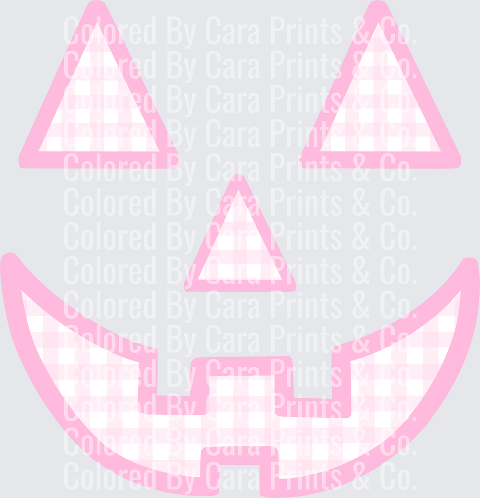 GINGHAM PUMPKIN FACE