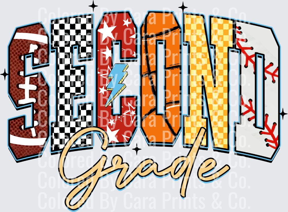 Retro Back to School Boys Second Grade