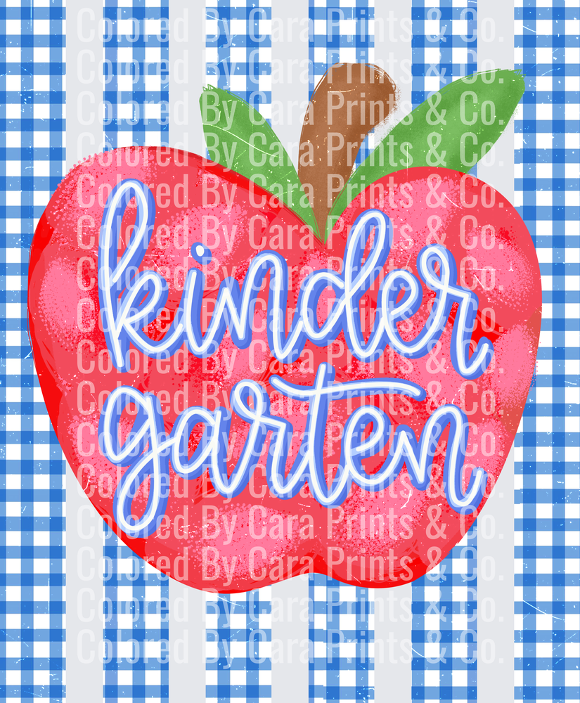 Gingham Stripes Kindergarten