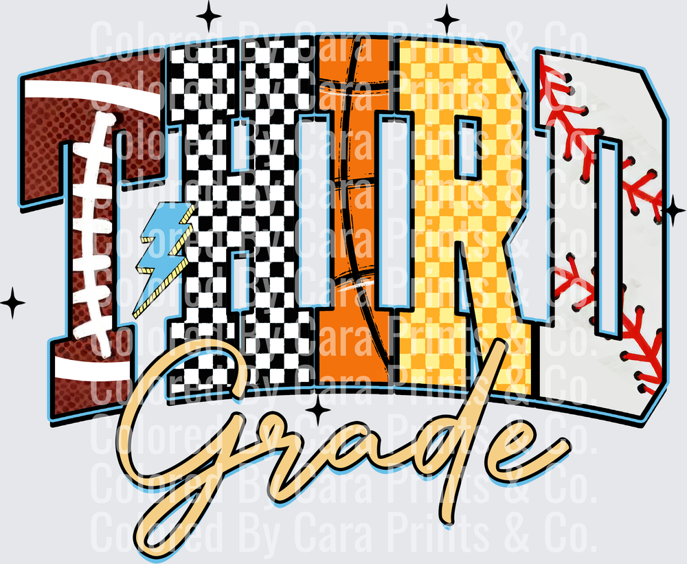 Retro Back to School Boys Third Grade