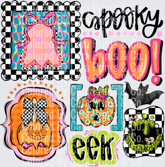 Halloween collage