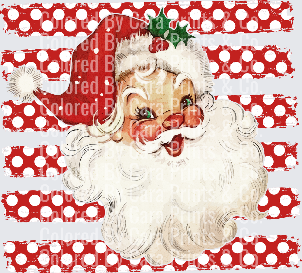 striped santa