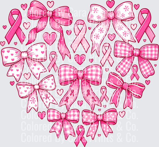 PINK RIBBON HEART