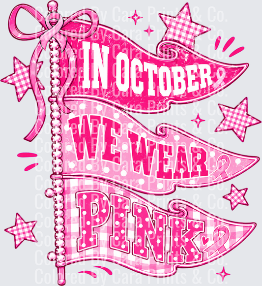 Breast cancer pennants