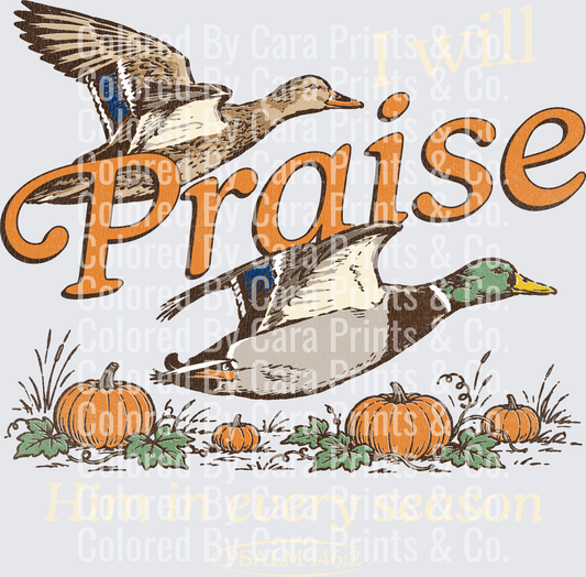 i-will-praise-christian-duck-hunting-fall-light-distressed