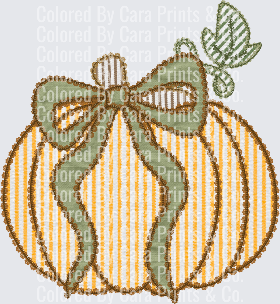 seer sucker pumpkin