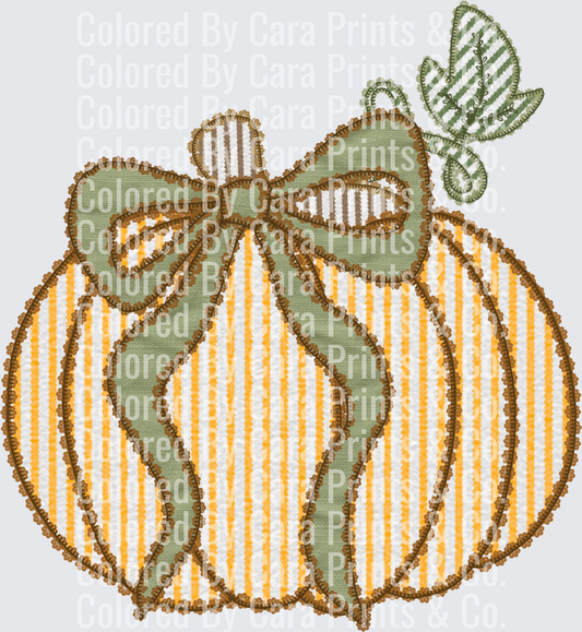 seer sucker pumpkin