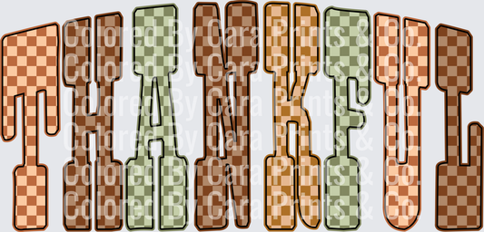 thankful checkered