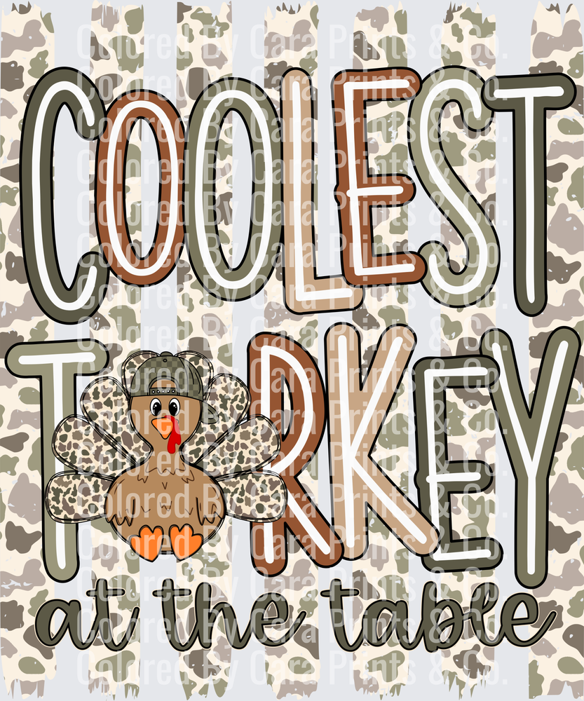 coolest turkey table camo