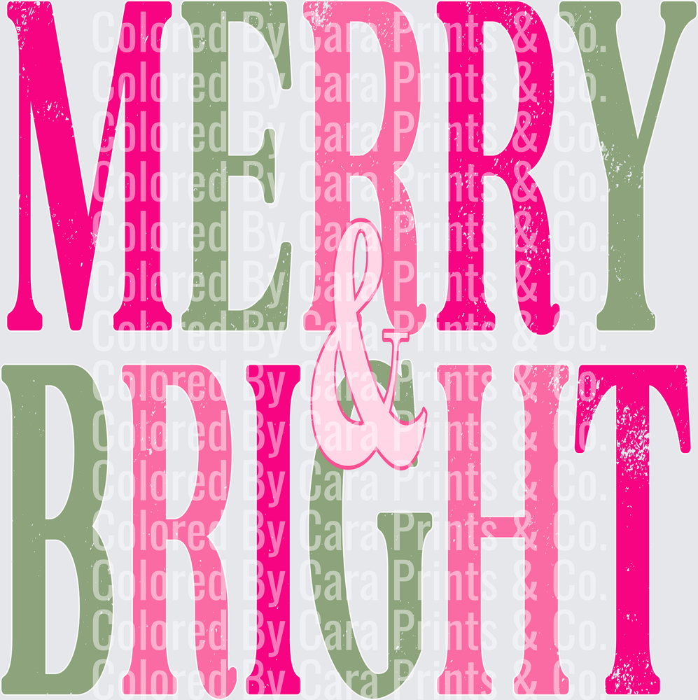 MERRY AND BRIGHT PINK