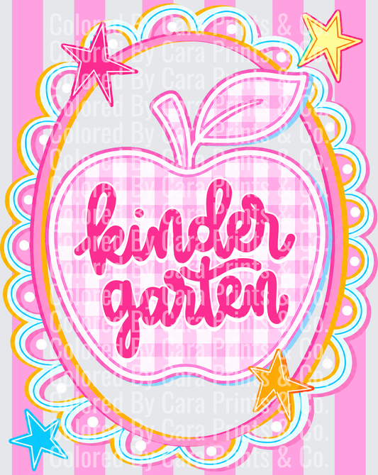 Preppy Pink Kindergarten