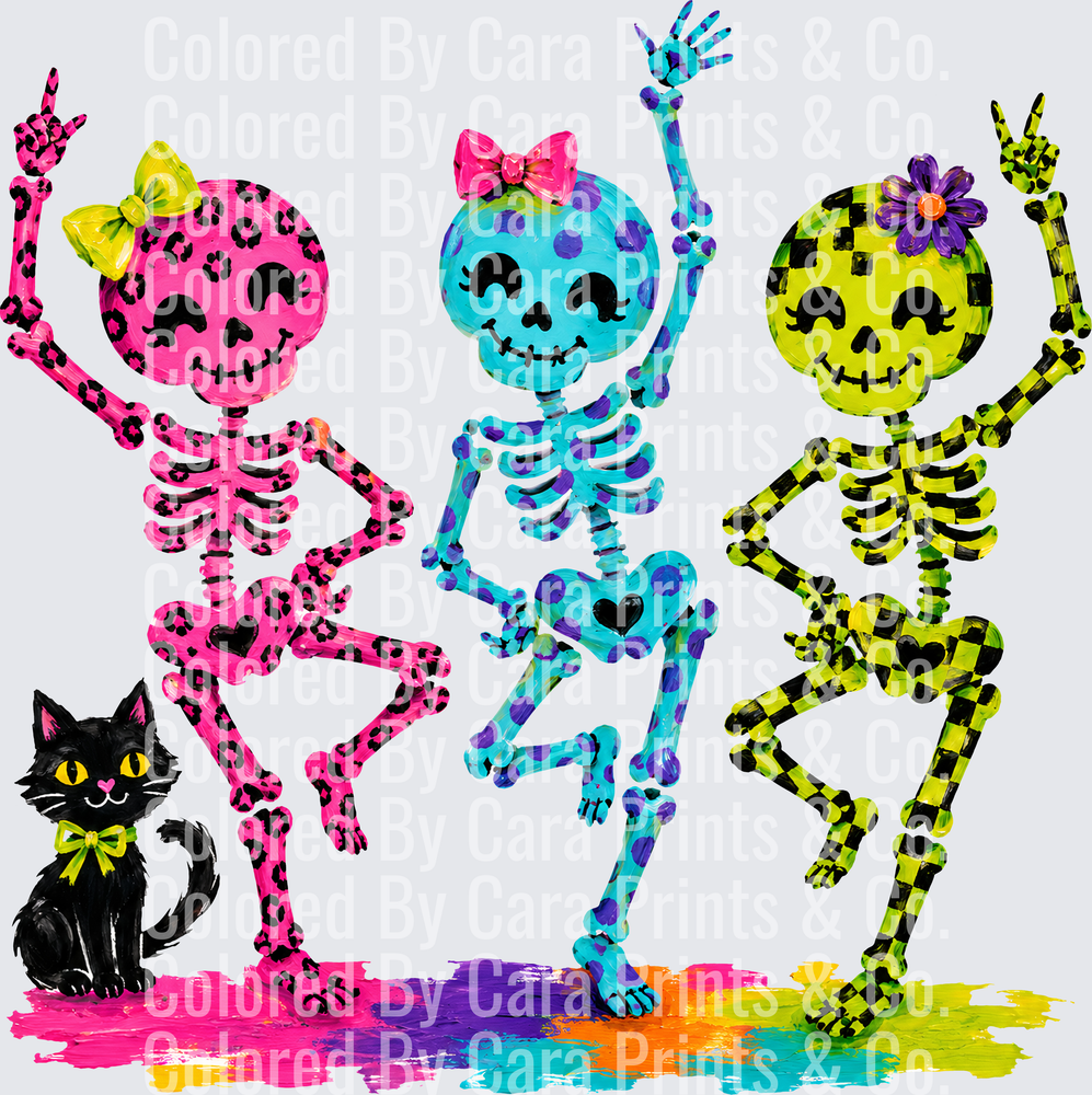 vibrant skeletons