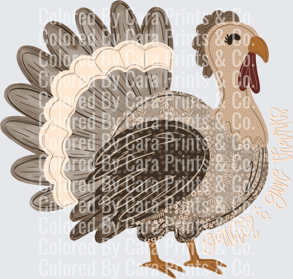 Gather and give thanks turkey