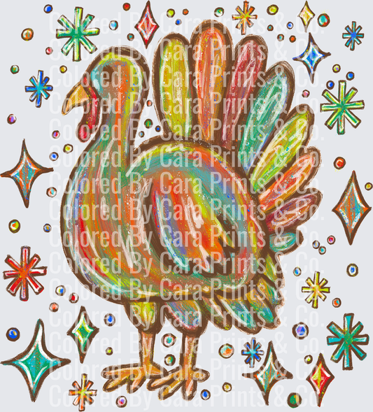 Oil_Pastel_Turkey_Stars_Traditional