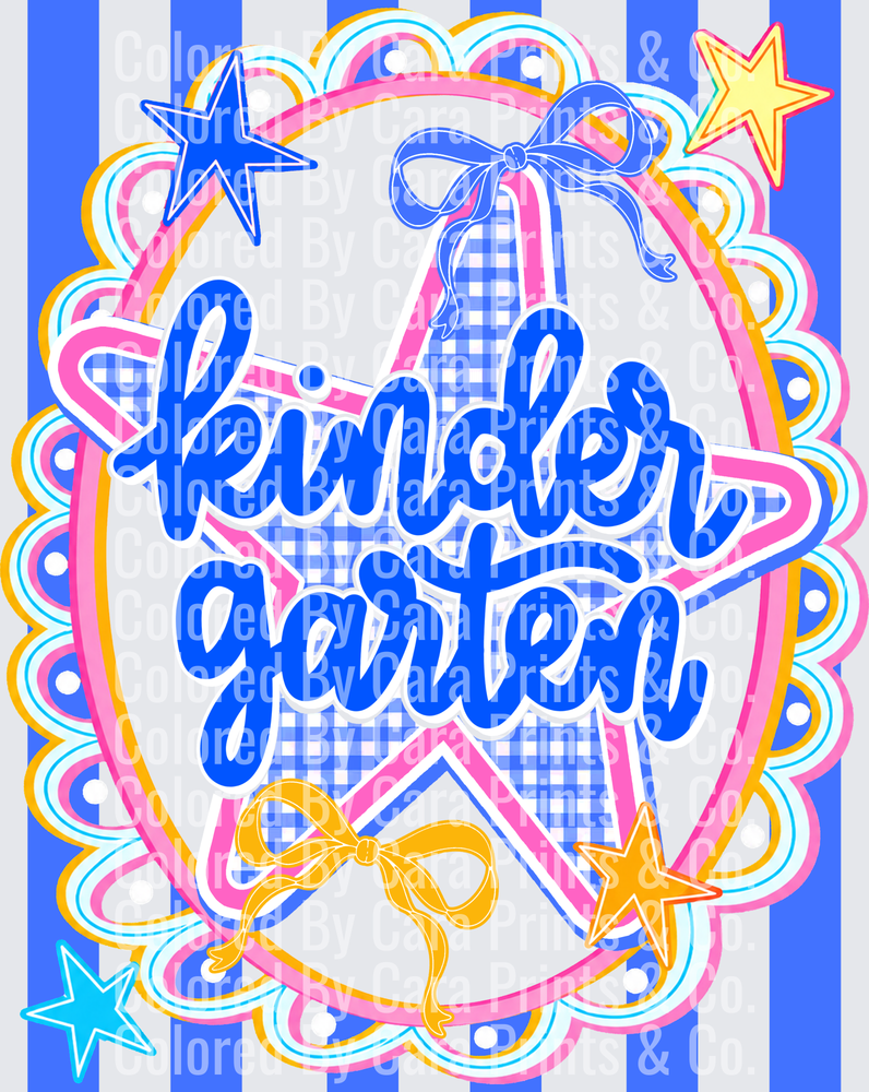 Preppy Blue Kindergarten