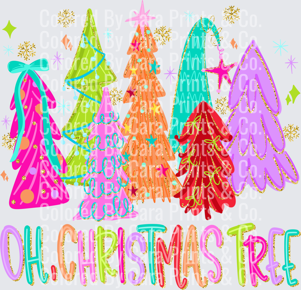 Neon Oh Christmas Tree