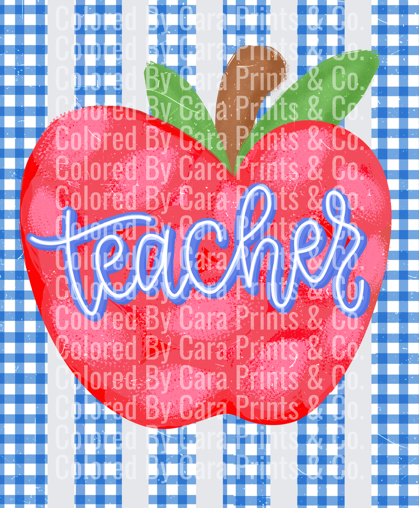 Gingham Stripes teacher