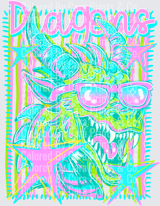 Neon Dragons