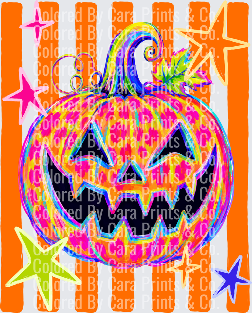 neon pumpkin